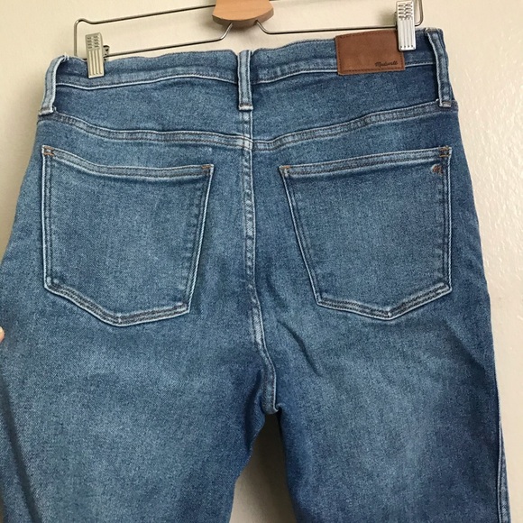 Madewell Button Fly high rise raw hem jeans - Picture 2 of 4